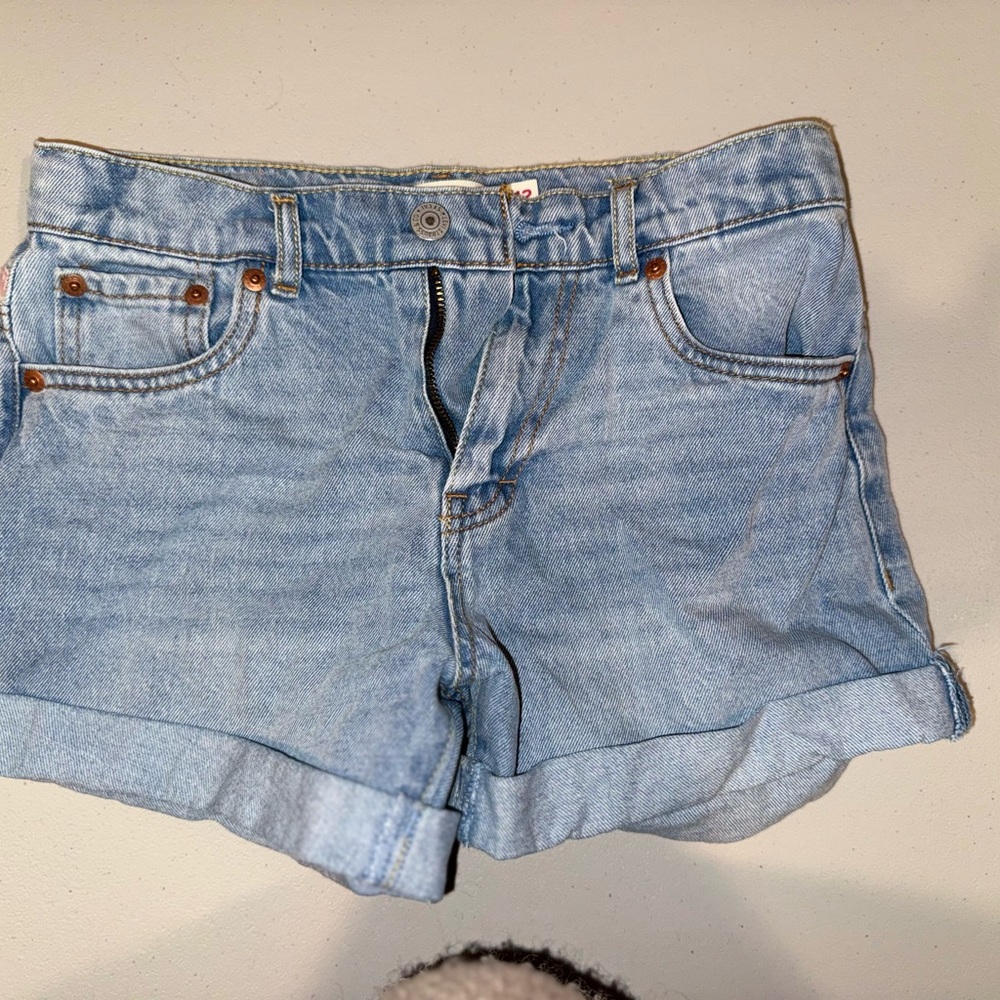 Levi's Light Blue Jean Shorts